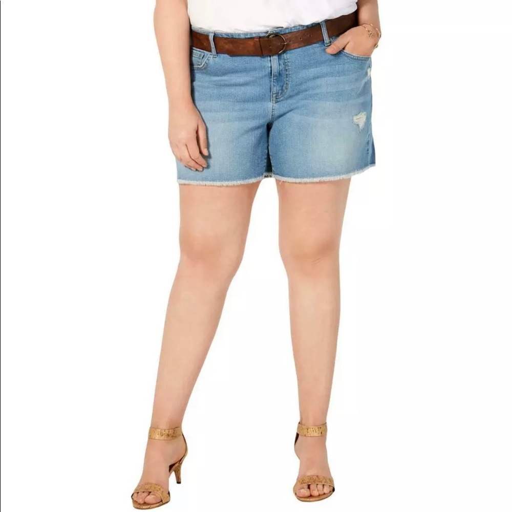 Style & Co Women’s Mid Rise, Cut Off Denim Short